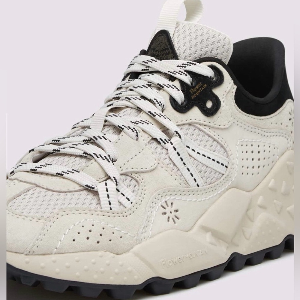 NWT Flower Mountain TIGER HILL UNI Suede and technical fabric sneakers - Beige - Picture 5 of 15